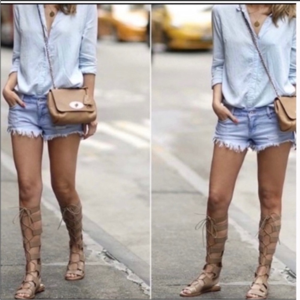 Zara lace up gladiator sandals